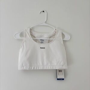 White Reebok Sports Bra